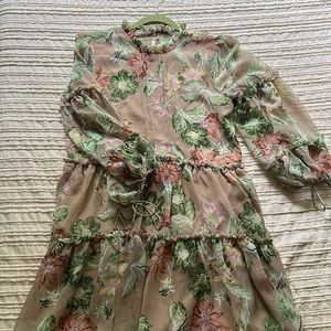 Princess Polly Long-sleeve Floral Dress